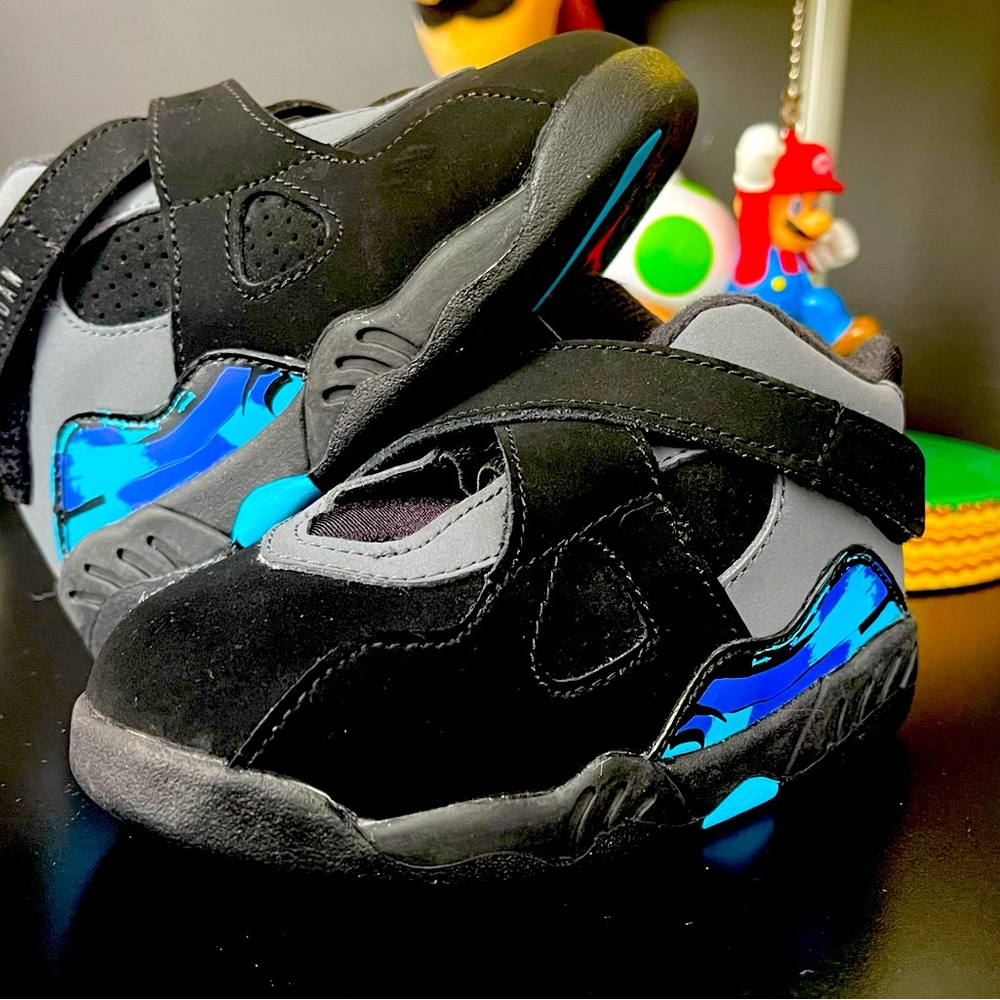 Air Jordan TD 8 Retro Aqua Black toddler 8c